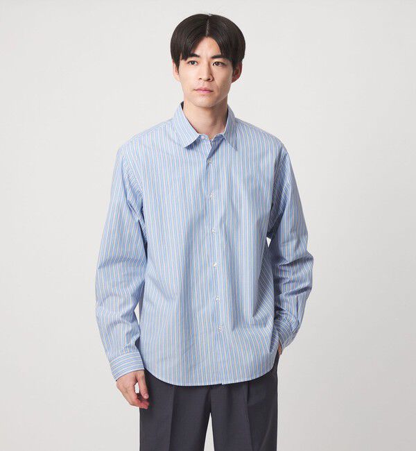 UNITED ARROWS green label relaxing「【WEB限定】JUST fit JAMES FABRC パターン 長袖 シャツ」|シャツ・ブラウス|