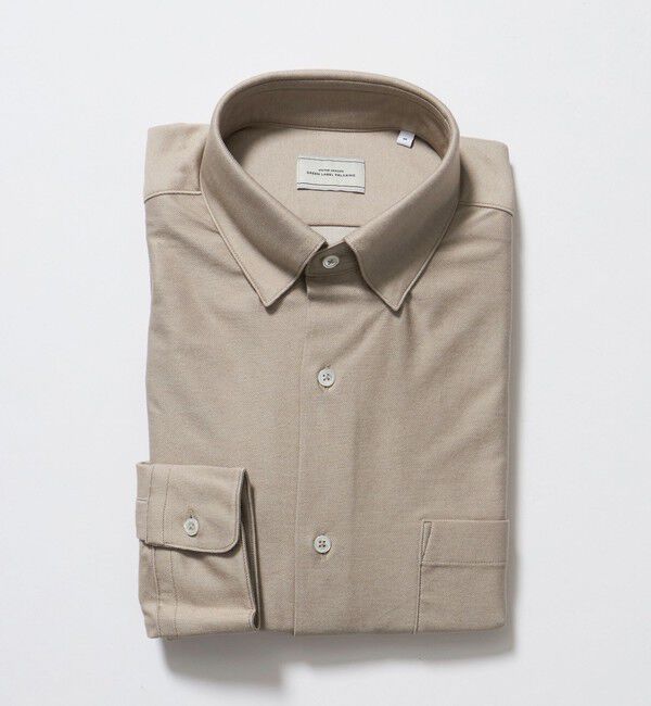 UNITED ARROWS green label relaxing「エブリット TC ツイル ジャージー スナップ ボタンダウン シャツ -ストレッチ・イージーアイロン・吸水速乾」|シャツ・ブラウス|
