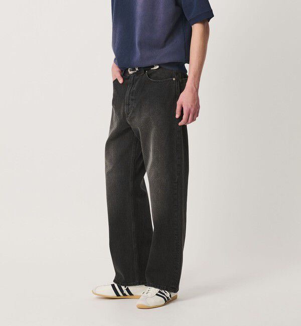 BEAUTY&YOUTH UNITED ARROWS「フェード リラックス デニム 5ポケット NO.8」|チノ|DK.GRAY