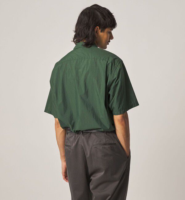 STEVEN ALAN「＜Steven Alan＞ エアリーナイロン レギュラーカラー ショートスリーブ シャツ BOX」|シャツ・ブラウス|