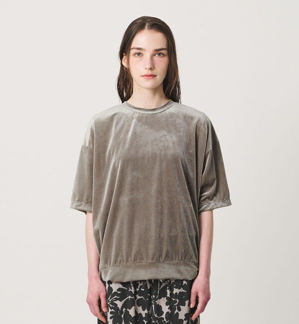 BEAUTY&YOUTH UNITED ARROWS「【WEB限定】シアー ベロア スウェット Tシャツ」|Tシャツ・カットソー|