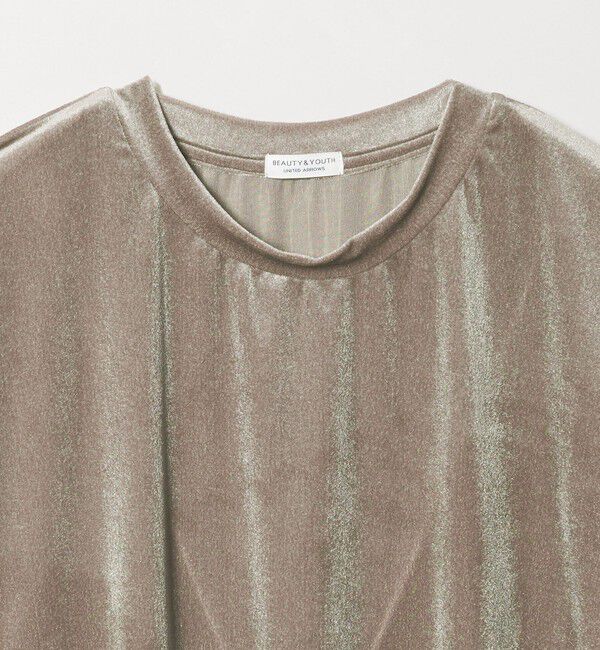 BEAUTY&YOUTH UNITED ARROWS「【WEB限定】シアー ベロア スウェット Tシャツ」|Tシャツ・カットソー|