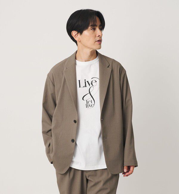 BEAUTY&YOUTH UNITED ARROWS「KOMATSU ドビー リラックス ジャケット ストレッチ 吸水速乾 セットアップ対応」|テーラードジャケット|