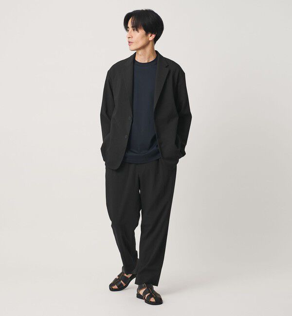 BEAUTY&YOUTH UNITED ARROWS「KOMATSU ドビー イージー テーパード パンツ NO.9 ストレッチ 吸水速乾 セットアップ対応」|チノ|