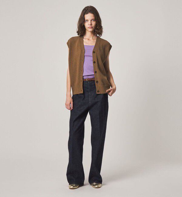 STEVEN ALAN「＜Steven Alan＞コットン ナイロン Vネック ベスト」|ベスト・ジレ|
