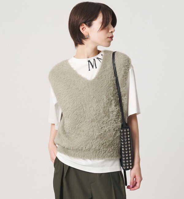 BEAUTY&YOUTH UNITED ARROWS「＜YAHKI＞レザー スタッズ ショルダーバッグ」|ショルダー・メッセンジャー|