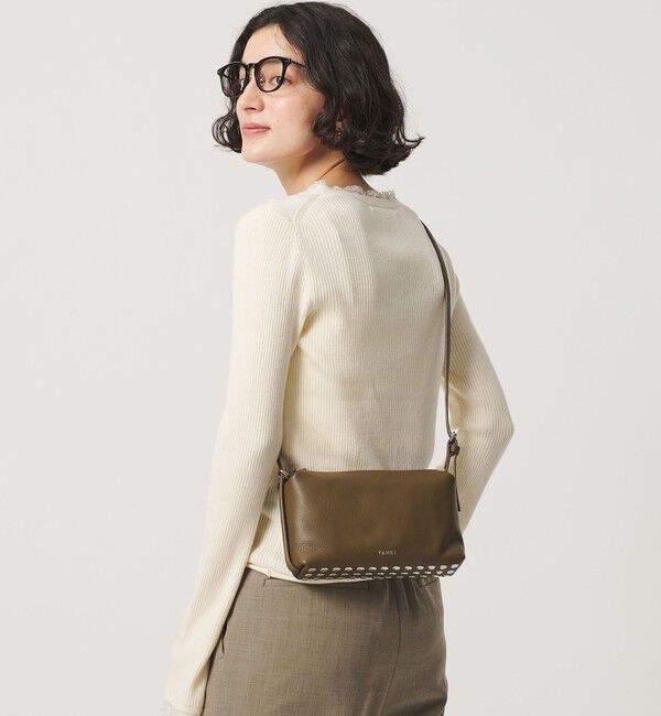 BEAUTY&YOUTH UNITED ARROWS「＜YAHKI＞レザー スタッズ ショルダーバッグ」|ショルダー・メッセンジャー|