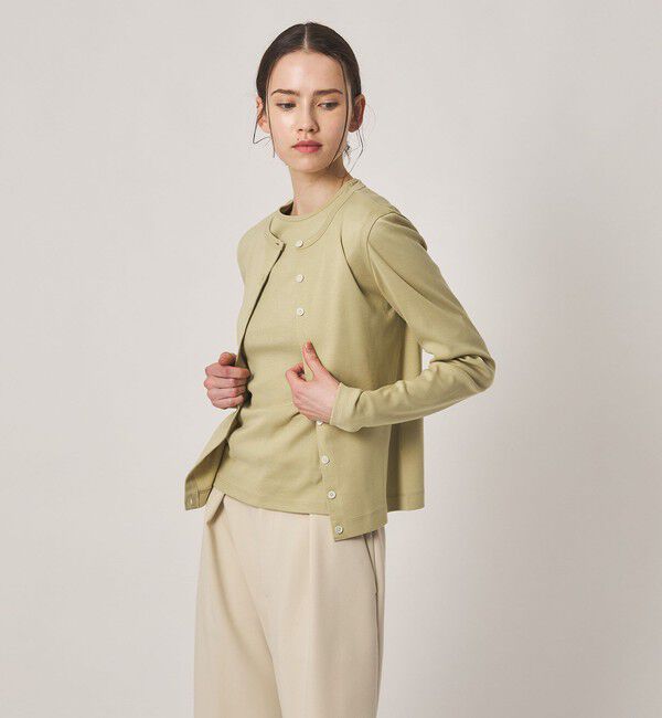 STEVEN ALAN「＜Steven Alan＞コットン フライス カーディガン」|カーディガン|LIME
