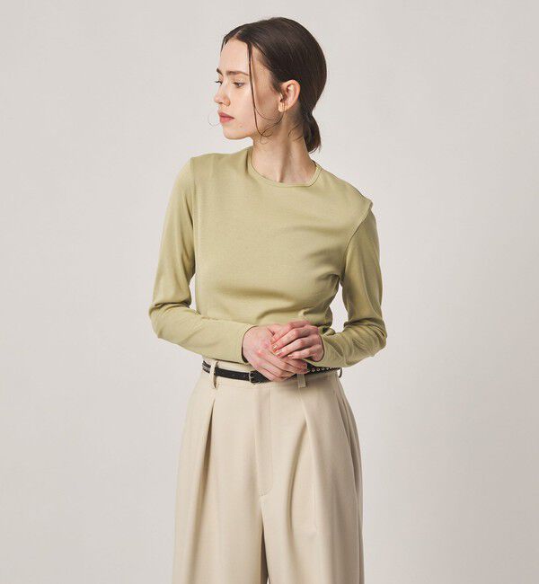 STEVEN ALAN「＜Steven Alan＞コットン フライス ロングスリーブ プルオーバー」|Tシャツ・カットソー|