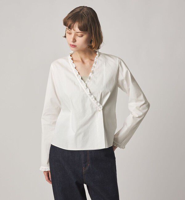 STEVEN ALAN「＜Steven Alan＞カシュクール フリル ブラウス」|シャツ・ブラウス|
