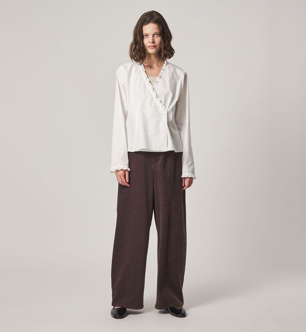 STEVEN ALAN「＜Steven Alan＞カシュクール フリル ブラウス」|シャツ・ブラウス|
