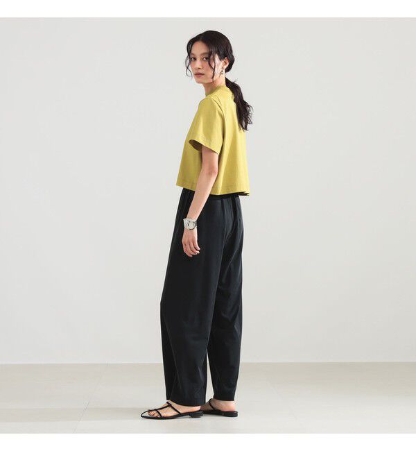 Demi-Luxe BEAMS 「モックネック ショート Tシャツ」|Tシャツ・カットソー|