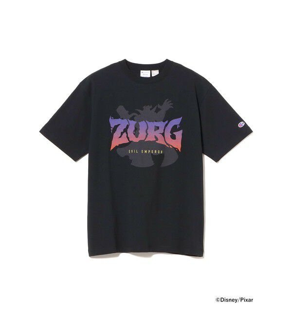 BEAMS「BEAMS｜【別注】Champion /「TOY STORY」 T-SHIRT｜Tシャツ 半袖｜トイ・ストーリー 30周年 」|Tシャツ・カットソー|BLACK