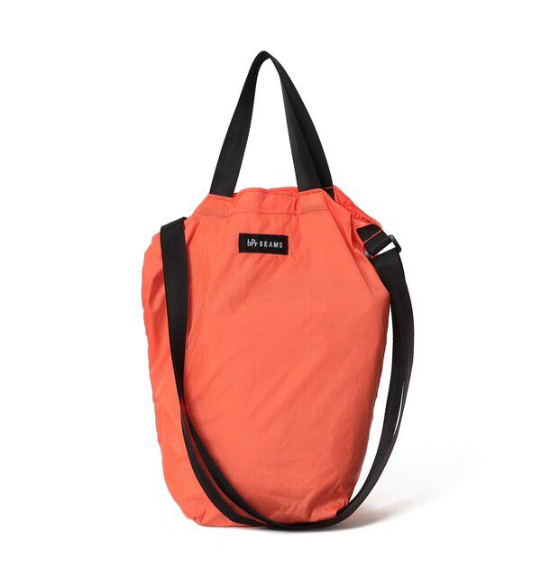 bPr BEAMS「リップストップ ショルダートートバッグ S」|ポーチ|SAFTY_ORANGE