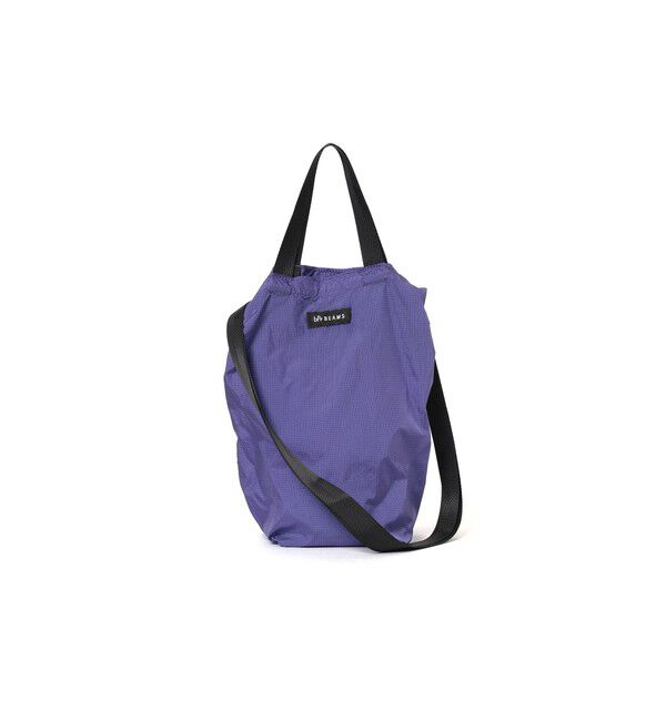bPr BEAMS「リップストップ ショルダートートバッグ S」|ポーチ|PURPLE