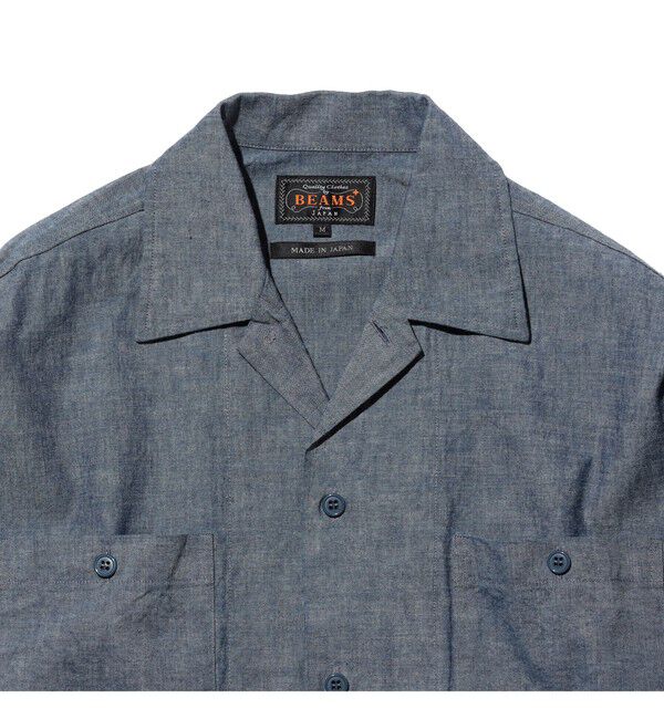 BEAMS PLUS「MIL Open Collar Chambray」|シャツ・ブラウス|