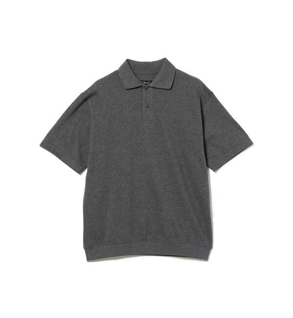 BEAMS「BEAMS｜メッシュ ボーダー ポロ【ワイドフィット】｜メンズ ポロシャツ トップス｜清涼感 」|ポロシャツ|