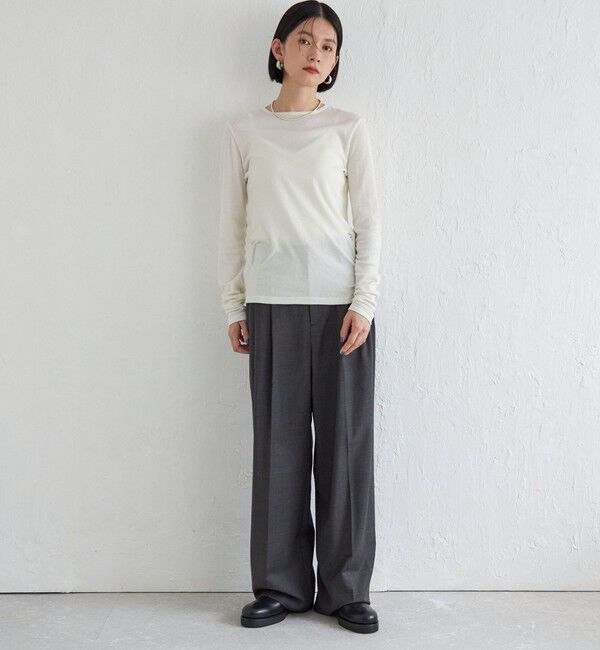 SHIPS for women「Wai＋:〈手洗い可能〉オーガニックコットン カットソー」|Tシャツ・カットソー|