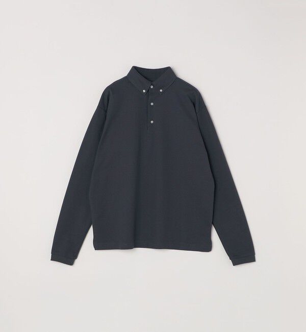 SHIPS any「SHIPS any:〈抗菌防臭/遮熱/UVカット機能等〉 鹿の子 ロングスリーブ ポロシャツ◇」|Tシャツ・カットソー|