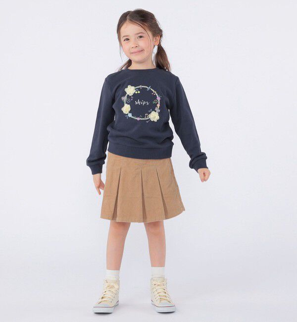 SHIPS KIDS「SHIPS KIDS:100～130cm /ミュージック フラワー スウェット」|スウェット・ジャージ|