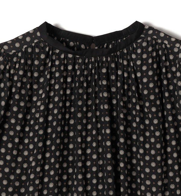 SHIPS for women「〈手洗い可能〉プリント カッセン ギャザー 半袖 ブラウス」|シャツ・ブラウス|