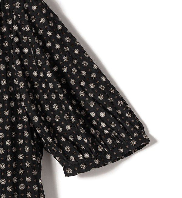 SHIPS for women「〈手洗い可能〉プリント カッセン ギャザー 半袖 ブラウス」|シャツ・ブラウス|
