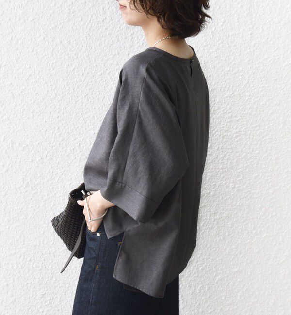 SHIPS for women「〈接触冷感/吸水速乾/防シワ/手洗い可能〉ツイル TEE ブラウス」|シャツ・ブラウス|