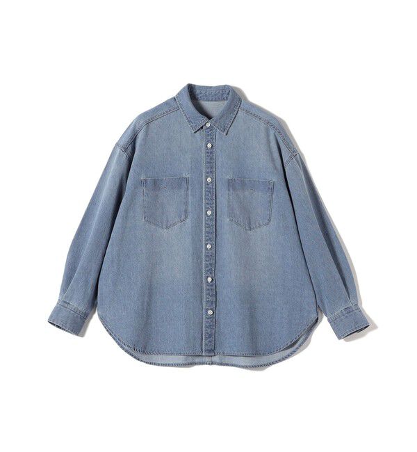 SHIPS for women「〈洗濯機可能〉7.8 oz デニム オーバー シャツ」|シャツ・ブラウス|