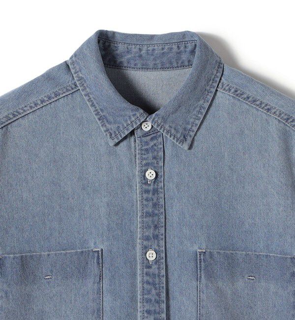 SHIPS for women「〈洗濯機可能〉7.8 oz デニム オーバー シャツ」|シャツ・ブラウス|