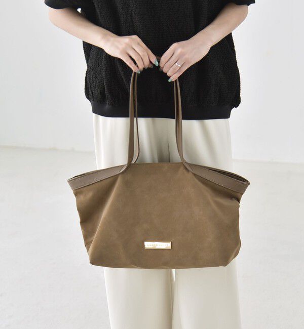 quaranciel「quaranciel: ロング ハンドル コンビ ワイド トート」|トートバッグ|