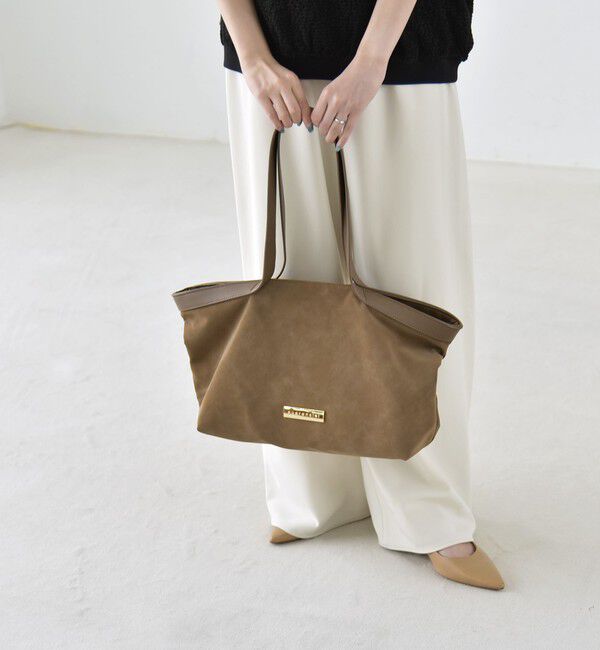 quaranciel「quaranciel: ロング ハンドル コンビ ワイド トート」|トートバッグ|