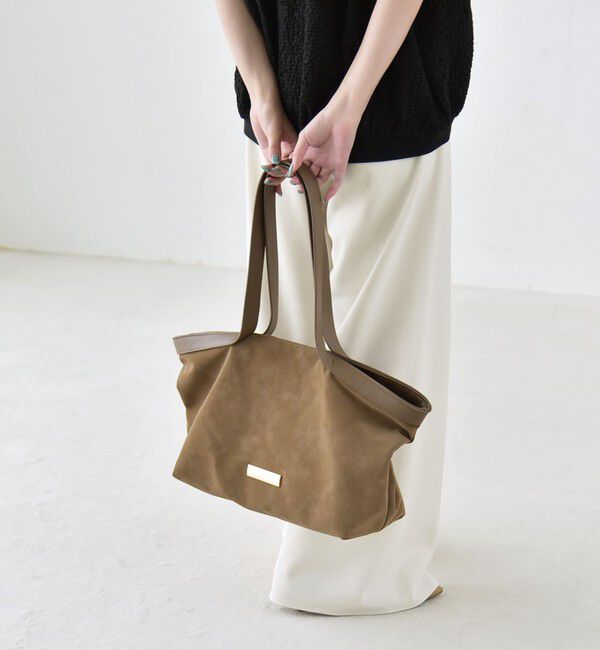 quaranciel「quaranciel: ロング ハンドル コンビ ワイド トート」|トートバッグ|