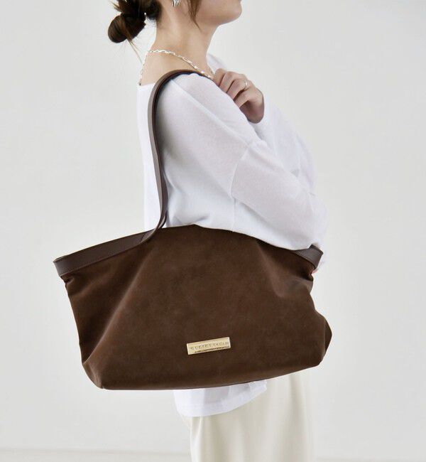 quaranciel「quaranciel: ロング ハンドル コンビ ワイド トート」|トートバッグ|