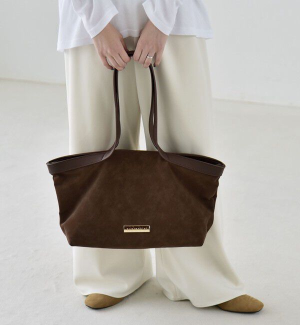 quaranciel「quaranciel: ロング ハンドル コンビ ワイド トート」|トートバッグ|