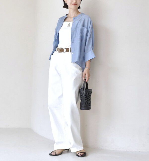 SHIPS for women「〈手洗い可〉NEW シルク混 シアー 羽織 シャツ」|シャツ・ブラウス|
