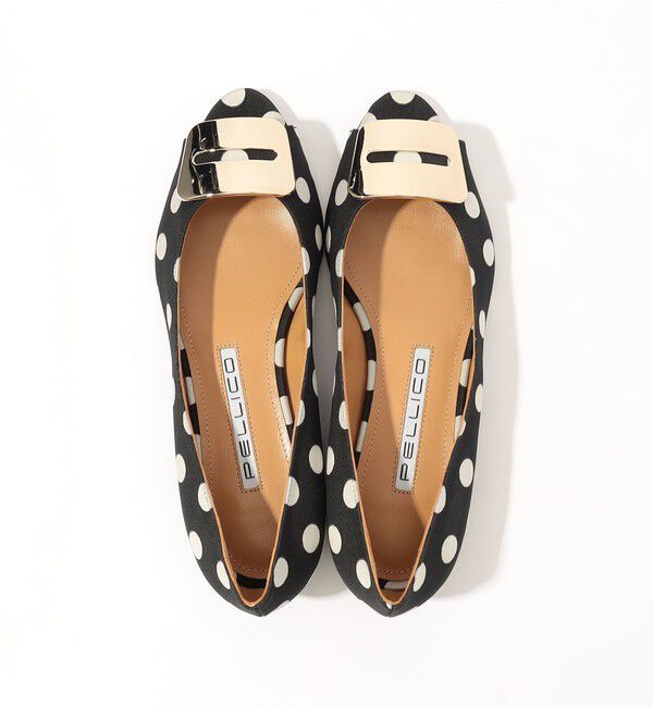 TOMORROWLAND GOODS「PELLICO DOT FLAT MULE フラットシューズ」|ローファー|