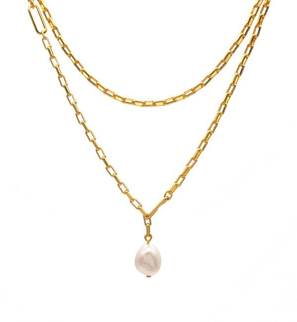 TOMORROWLAND GOODS「【別注】januka Chain w/Pearl ロングネックレス」|ネックレス|