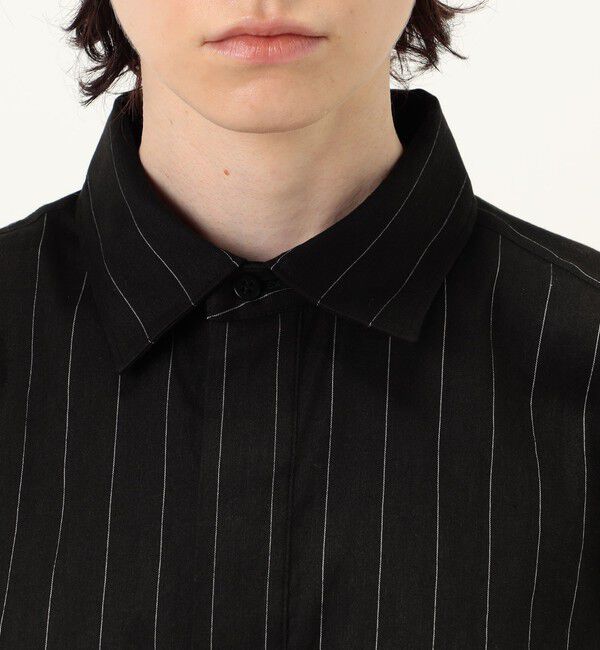 Edition「リネンストレッチストライプ ブラウス」|シャツ・ブラウス|