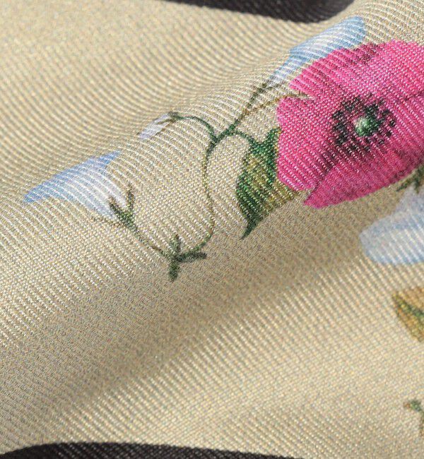 TOMORROWLAND GOODS「ATELIER TOMORROW FLOWER LETTER シルク ツイリースカーフ」|バンダナ・スカーフ|