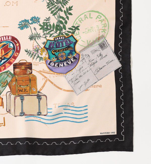 CABaN「MANTERO 1902 A TICKET TO RIDE シルクスカーフ」|マフラー|