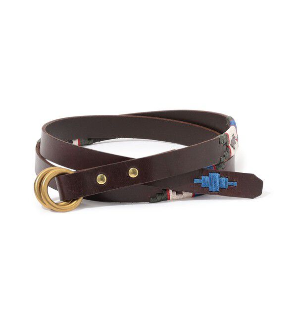 TOMORROWLAND GOODS「【別注】 MAISON GAUCHOS 3Shots レザーリングベルト」|ベルト|48 ダークブラウン系
