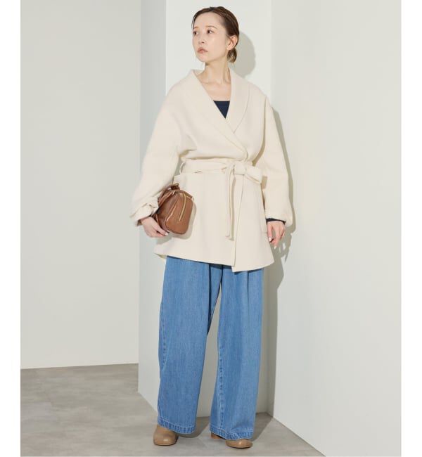 SLOBE IENA「《4サイズ展開/追加》LEDENIM TUCK TROUSERデニム」|デニム|