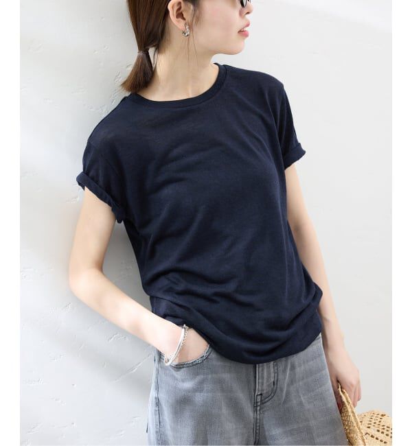 SLOBE IENA「《追加》スラブ5分袖TEE」|Tシャツ・カットソー|