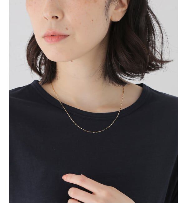 SLOBE IENA「Theia Jewelry/テイア ジュエリー ツイストチェーンネックレス 82046N0013」|ネックレス|