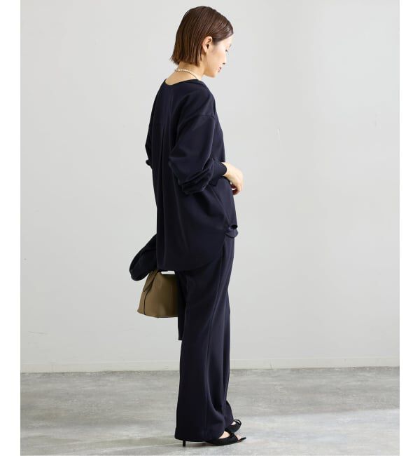 IENA「《セットアップ対応》カットジョーゼットスティックパンツ」|スラックス|