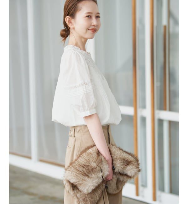 SLOBE IENA「《WEB限定/追加》マニーレースブラウス」|シャツ・ブラウス|