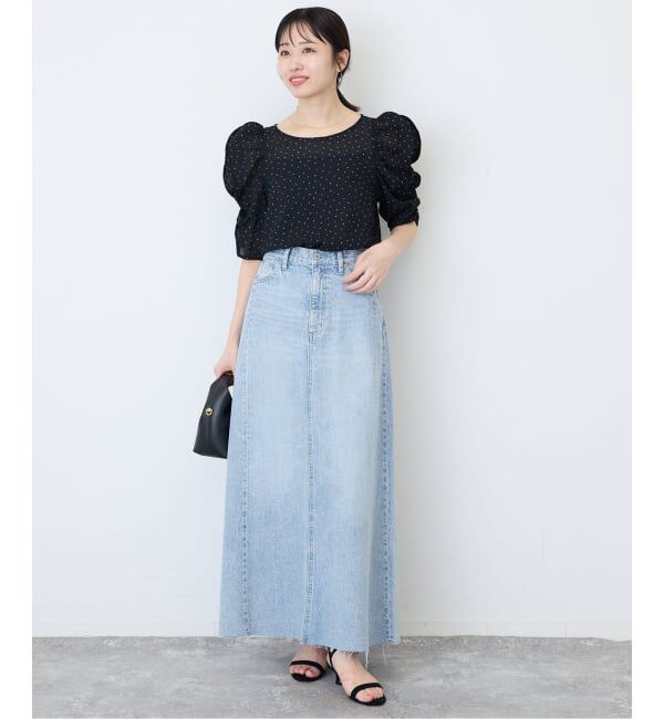 SLOBE IENA「《シリーズあり》LE DENIM RADIAL FLAREデニムスカート」|スカート|