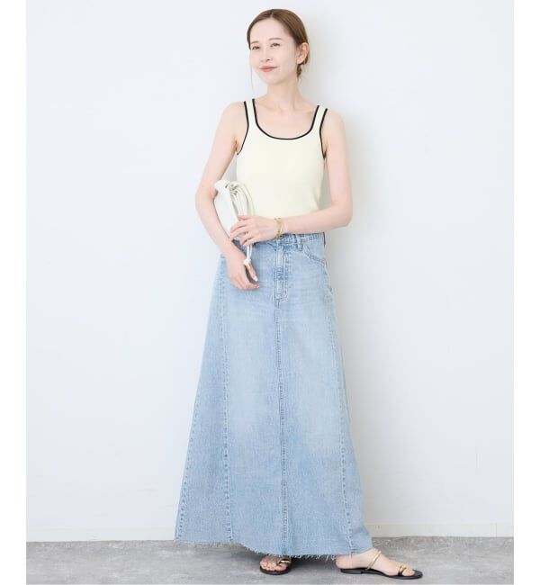 SLOBE IENA「《シリーズあり》LE DENIM RADIAL FLAREデニムスカート」|スカート|