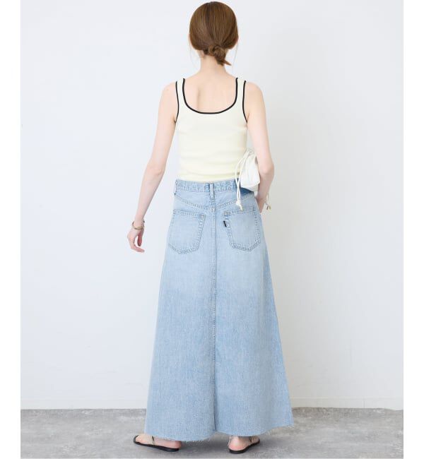 SLOBE IENA「《シリーズあり》LE DENIM RADIAL FLAREデニムスカート」|スカート|