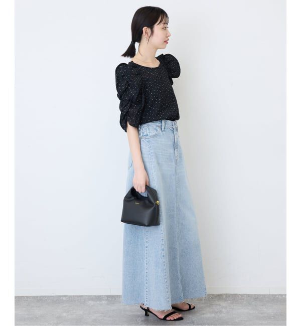 SLOBE IENA「《シリーズあり》LE DENIM RADIAL FLAREデニムスカート」|スカート|